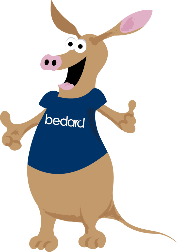 Image of Barry the Bedardvark, Bedard's Mascot