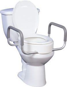 Image of Raised Toilet Seat with Handles